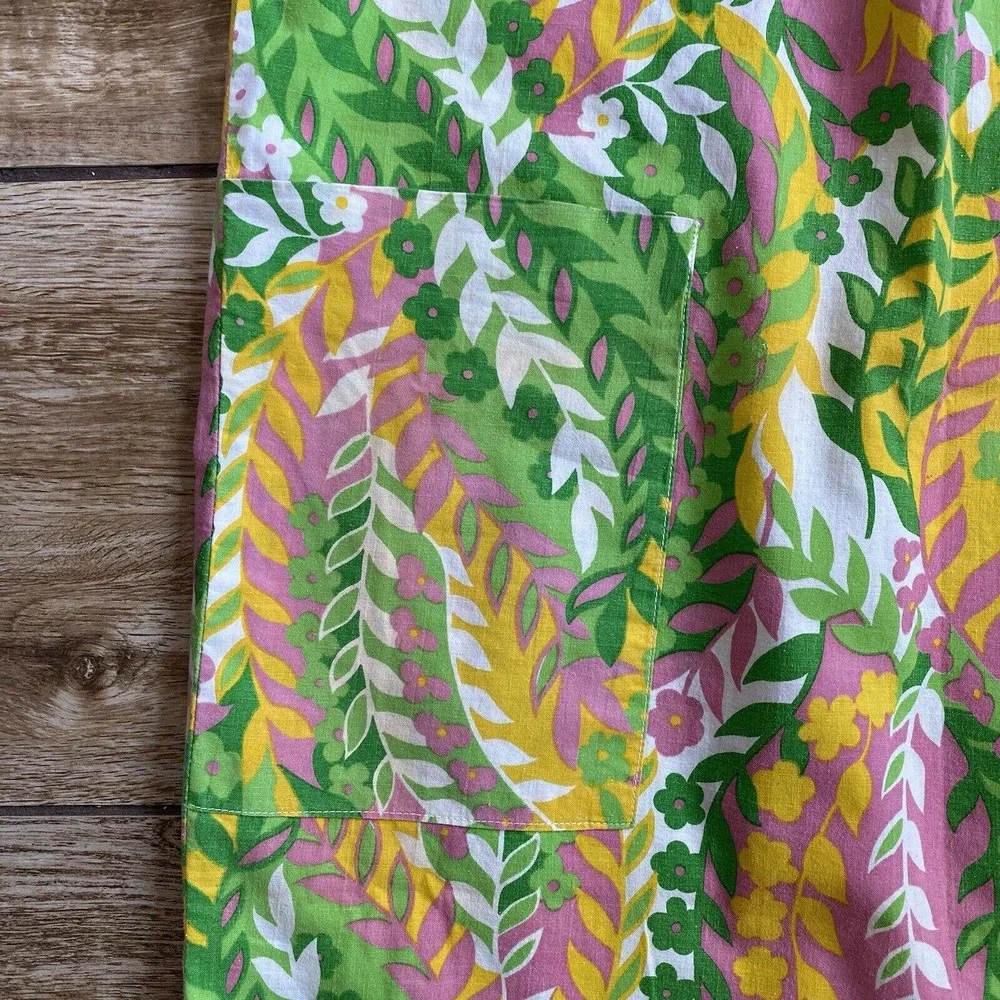 Vintage Mod Floral Lounge House Dress